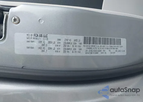 2020 Chrysler Pacifica Touring из США, поврежденный, VIN 2C4RC1FGXLR136347